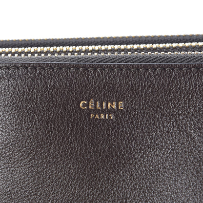 Celine Goatskin Small Trio Crossbody Bag Army Green 10 of 12