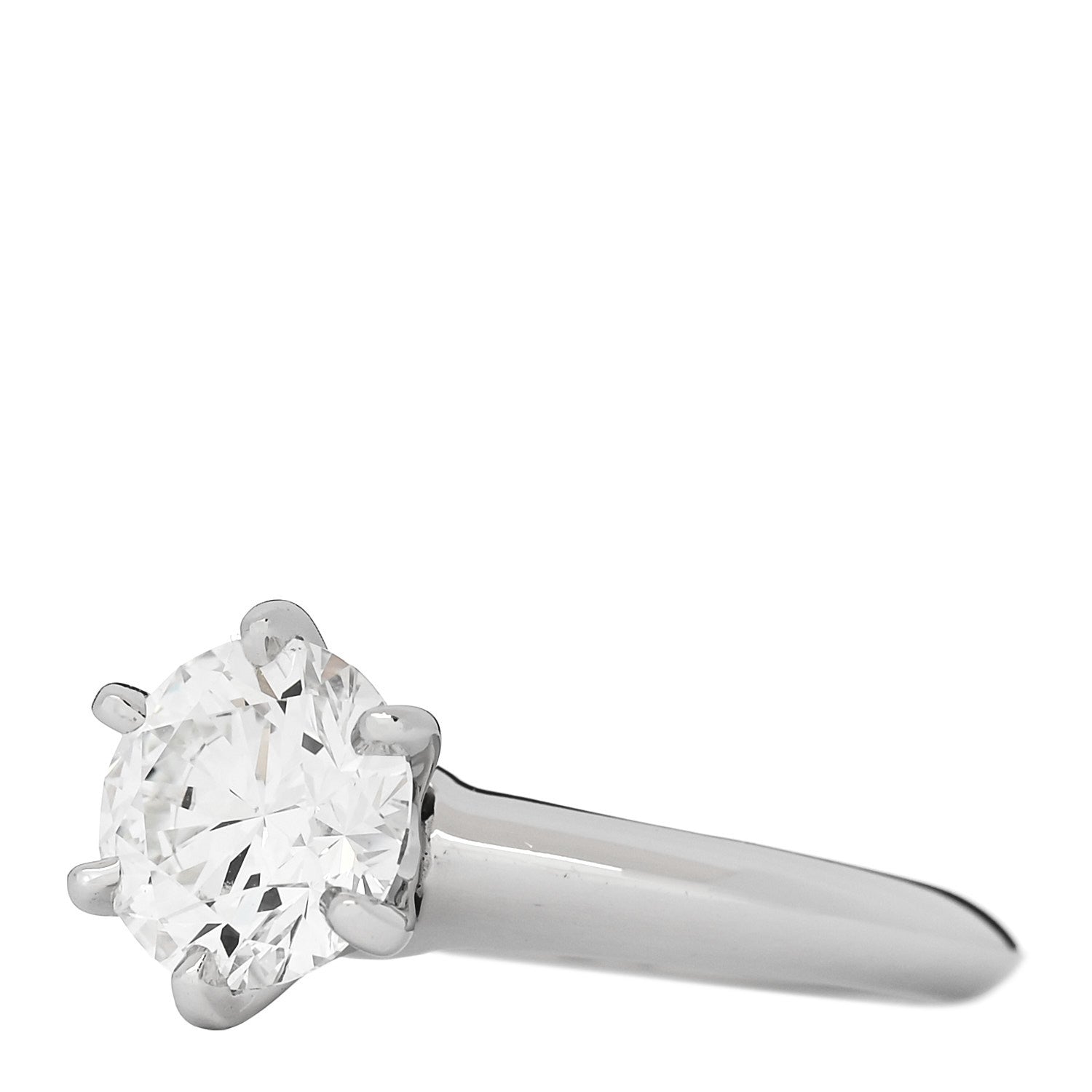 Tiffany Platinum Diamond 1.32ct Solitaire Engagement Ring 47 4 3 of 7