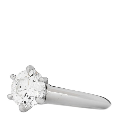 Tiffany Platinum Diamond 1.32ct Solitaire Engagement Ring 47 4 3 of 7