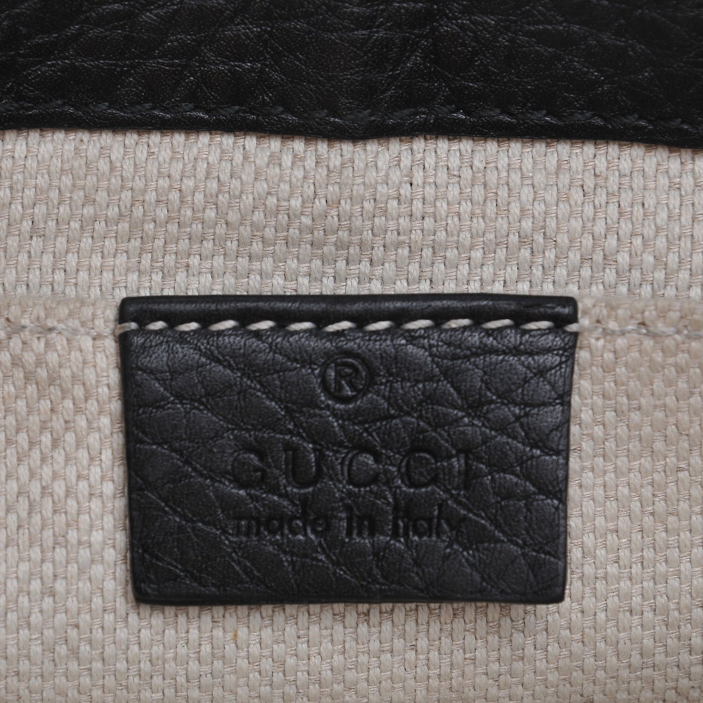 Pebbled Calfskin Small Soho Flap Crossbody Black