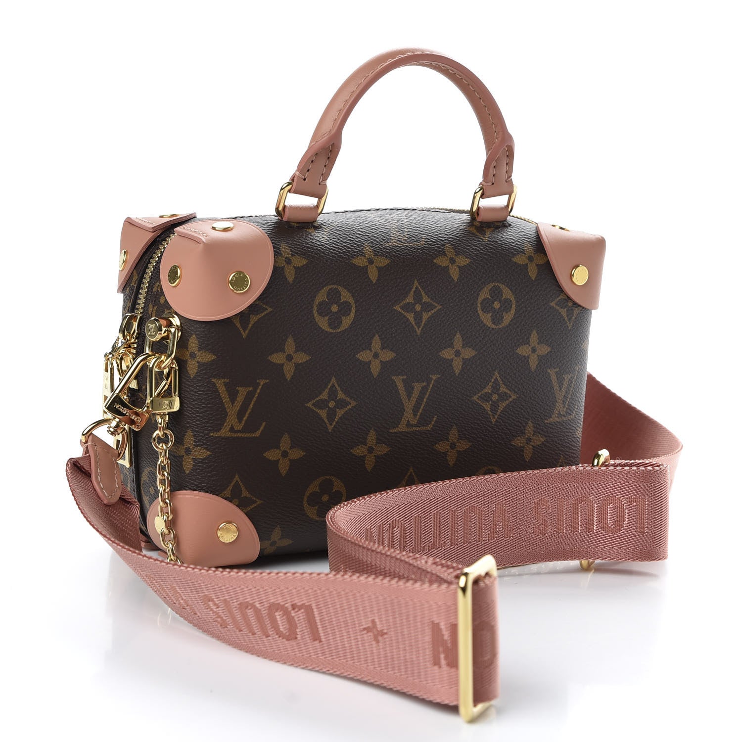 Louis Vuitton Monogram Petite Malle Souple Peach 3 of 9