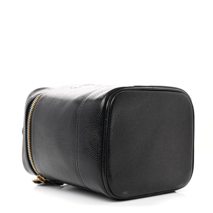 Chanel Caviar Vanity Cosmetic Case Black 4 of 11