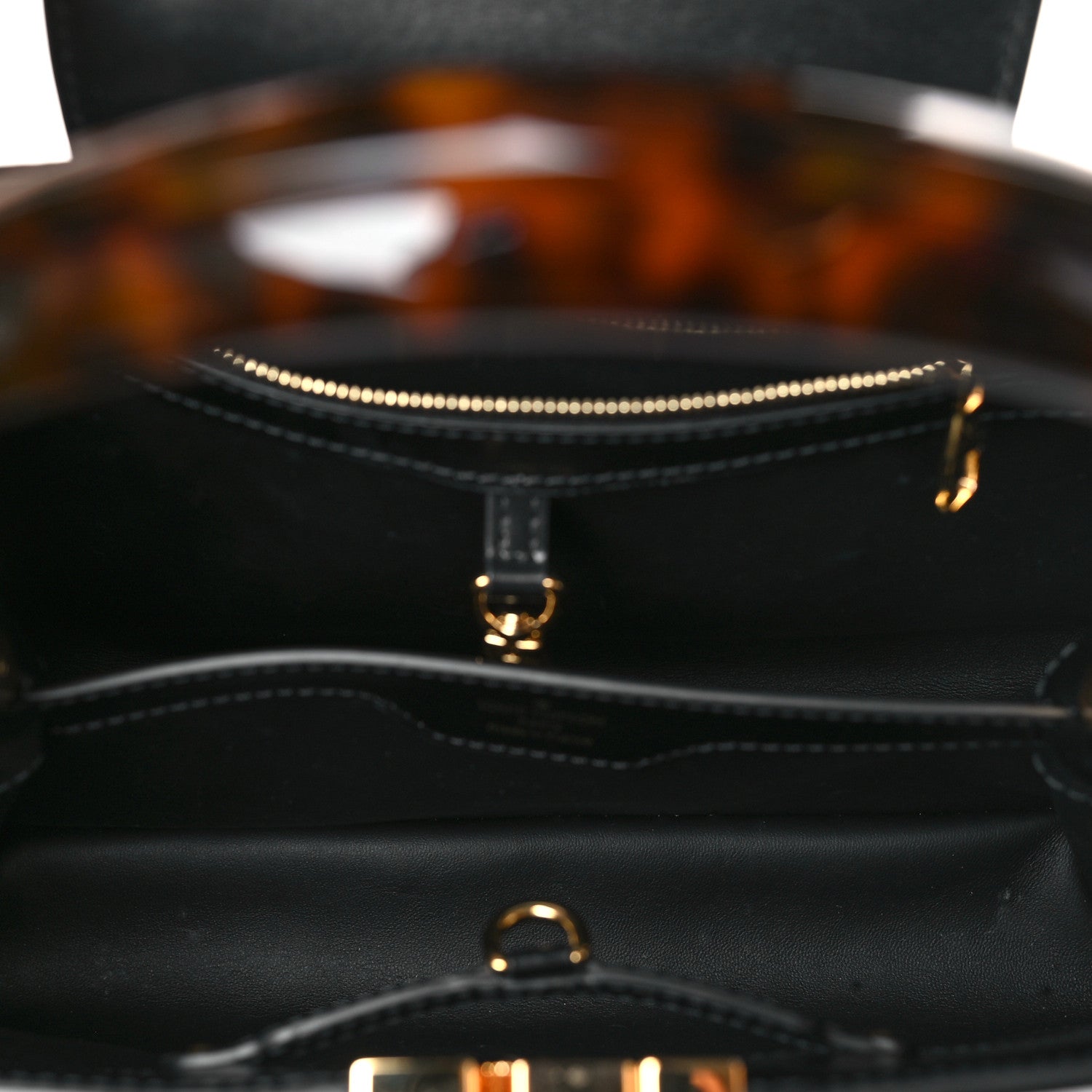 Louis Vuitton Sleek Capucines MM Black 5 of 9