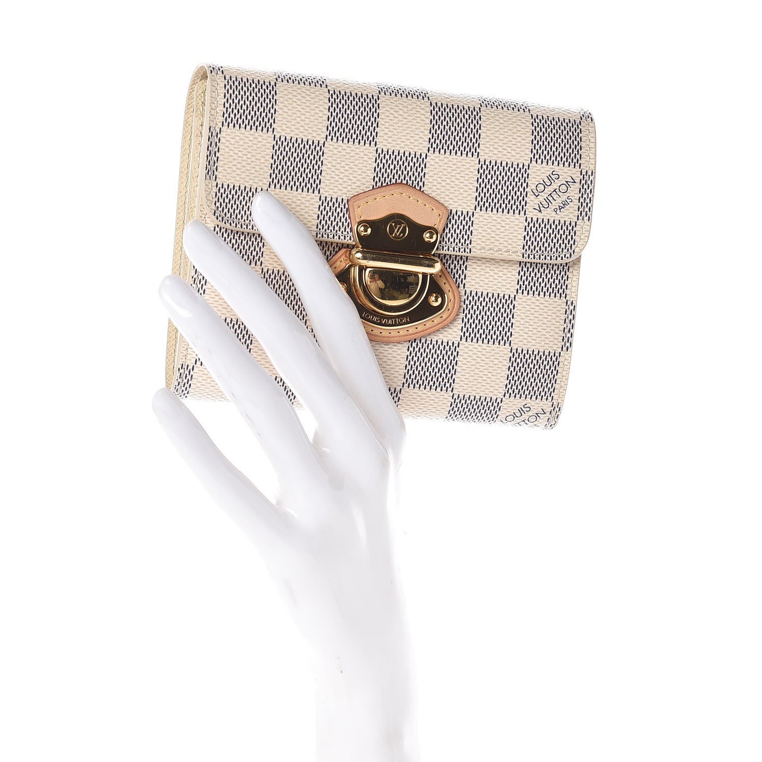 Louis Vuitton Damier Azur Joey Wallet 2 of 7