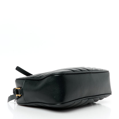 Saint Laurent Calfskin Matelasse Monogram Lou Camera Bag Black 4 of 11