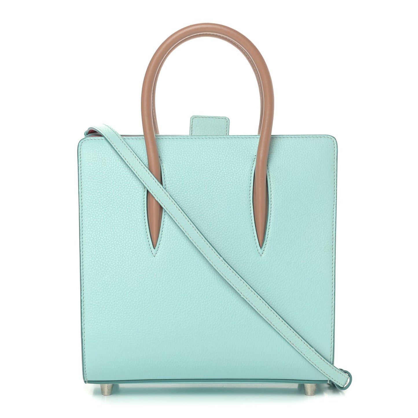 Calfskin Studded Small Paloma Turquoise