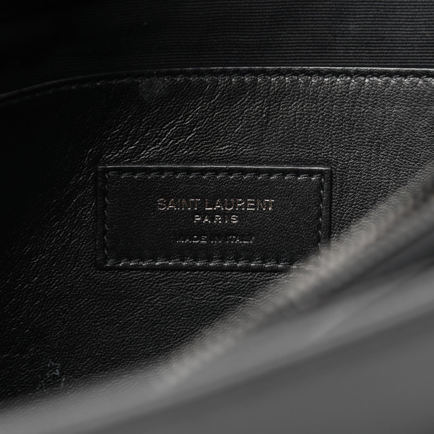 Grain De Poudre Medium West Hollywood Monogram Fold-Over Black