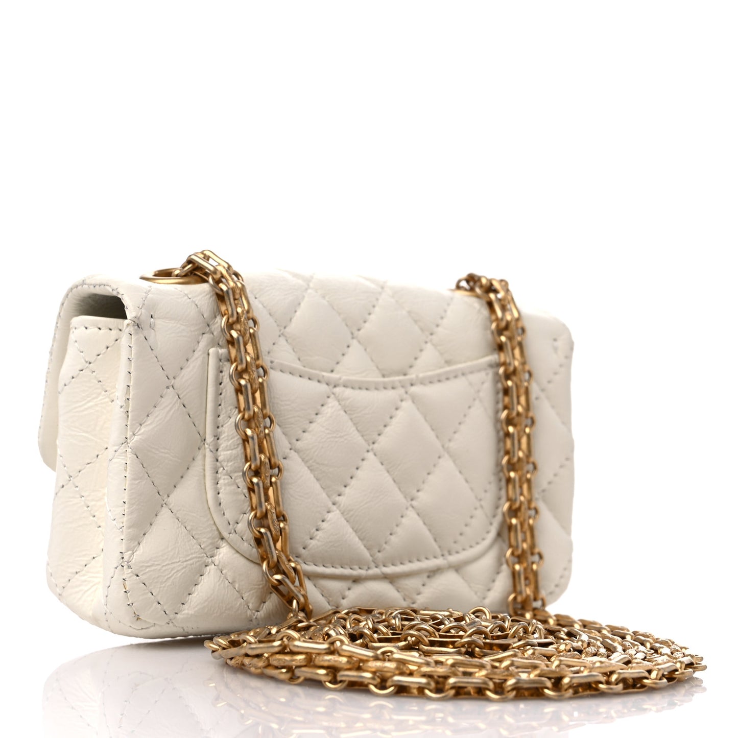 Lambskin Calfskin Tweed Success Story Set of 4 Minis Bags White
