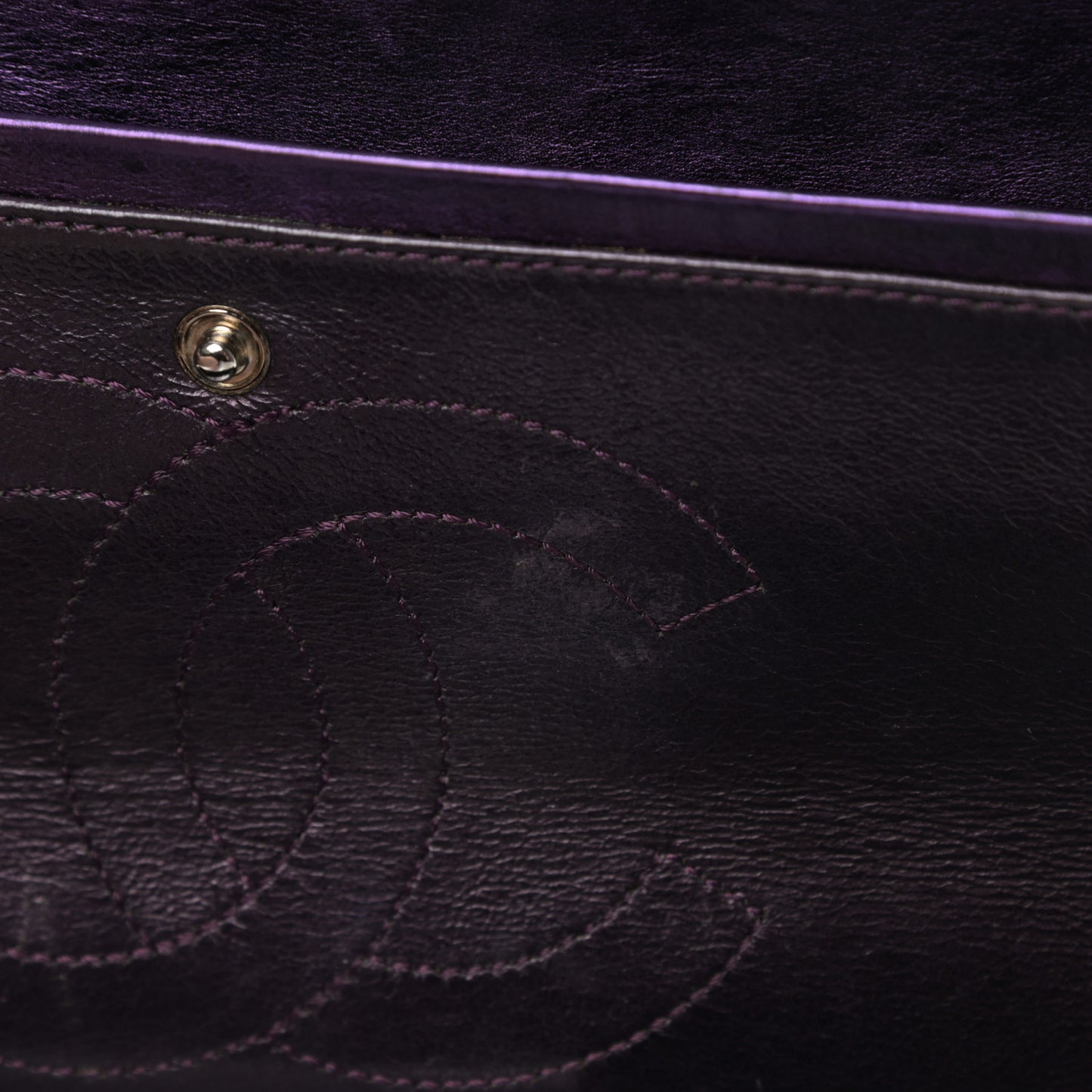 Metallic Aged Calfskin Quilted 2.55 Reissue 226 Flap Purple
