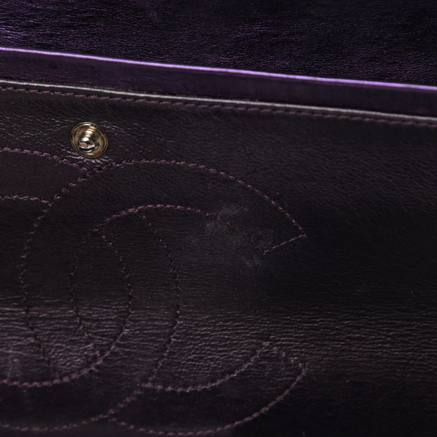 Chanel Metallic Aged Calfskin Quilted 2.55 Reissue 226 Flap Purple 15 of 15