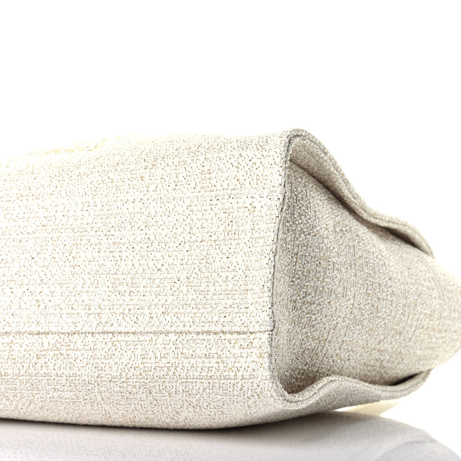 Chanel Lurex Boucle Small Deauville Tote Ivory 9 of 9