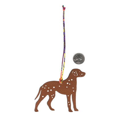 Hermes Epsom Togo Petit H Dalmatian Bag Charm GM 2 of 4