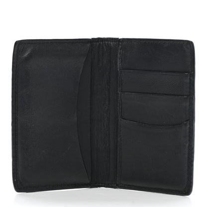 Alexander McQueen Calfskin Croc Embossed Skull Pocket Organizer Black 5 of 8