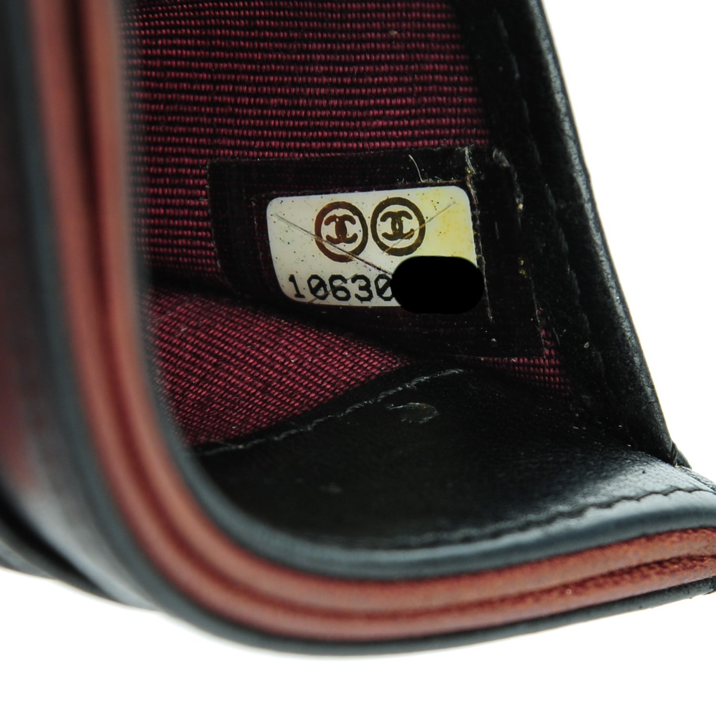 Lambskin Quilted Card Holder Black