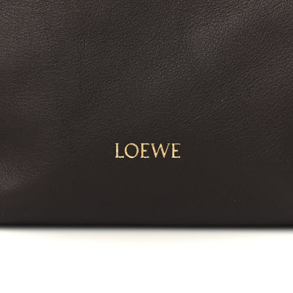 Loewe Calfskin Mini Flamenco Knot Clutch Chocolate 8 of 10