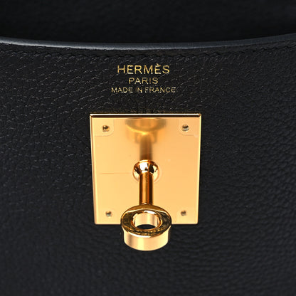 Hermes Togo Kelly Retourne 28 Black 6 of 9
