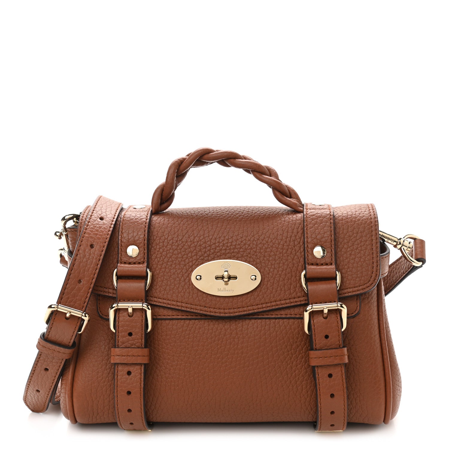 Mulberry Heavy Grain Mini Alexa Chestnut 1 of 12