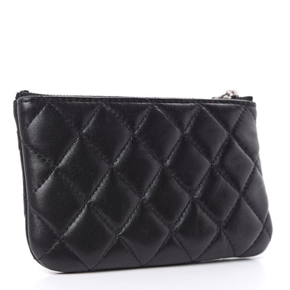 Chanel Lambskin Quilted Small Cosmetic Case Black 3 of 7