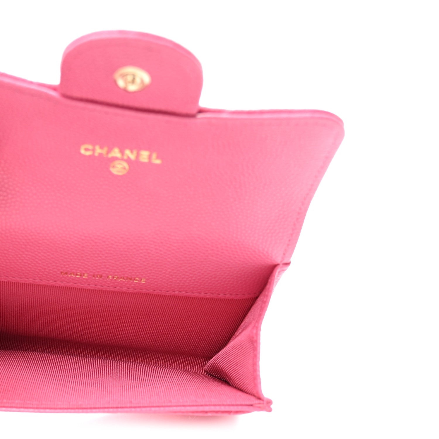 Chanel Caviar Quilted Flap Card Holder Wallet Pink 5 of 8