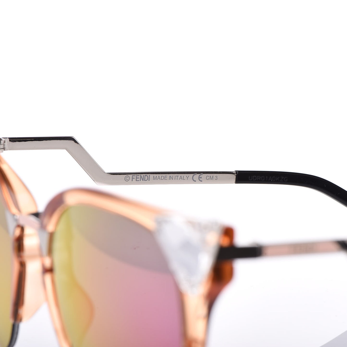Iridia Cat Eye Sunglasses FF 0041/S Translucent Peach