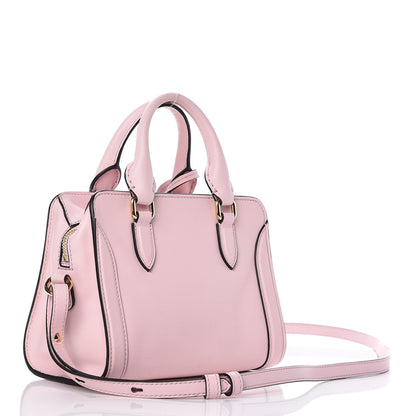 Alexander McQueen Pebbled Calfskin Mini Padlock Tote Baby Pink 3 of 11