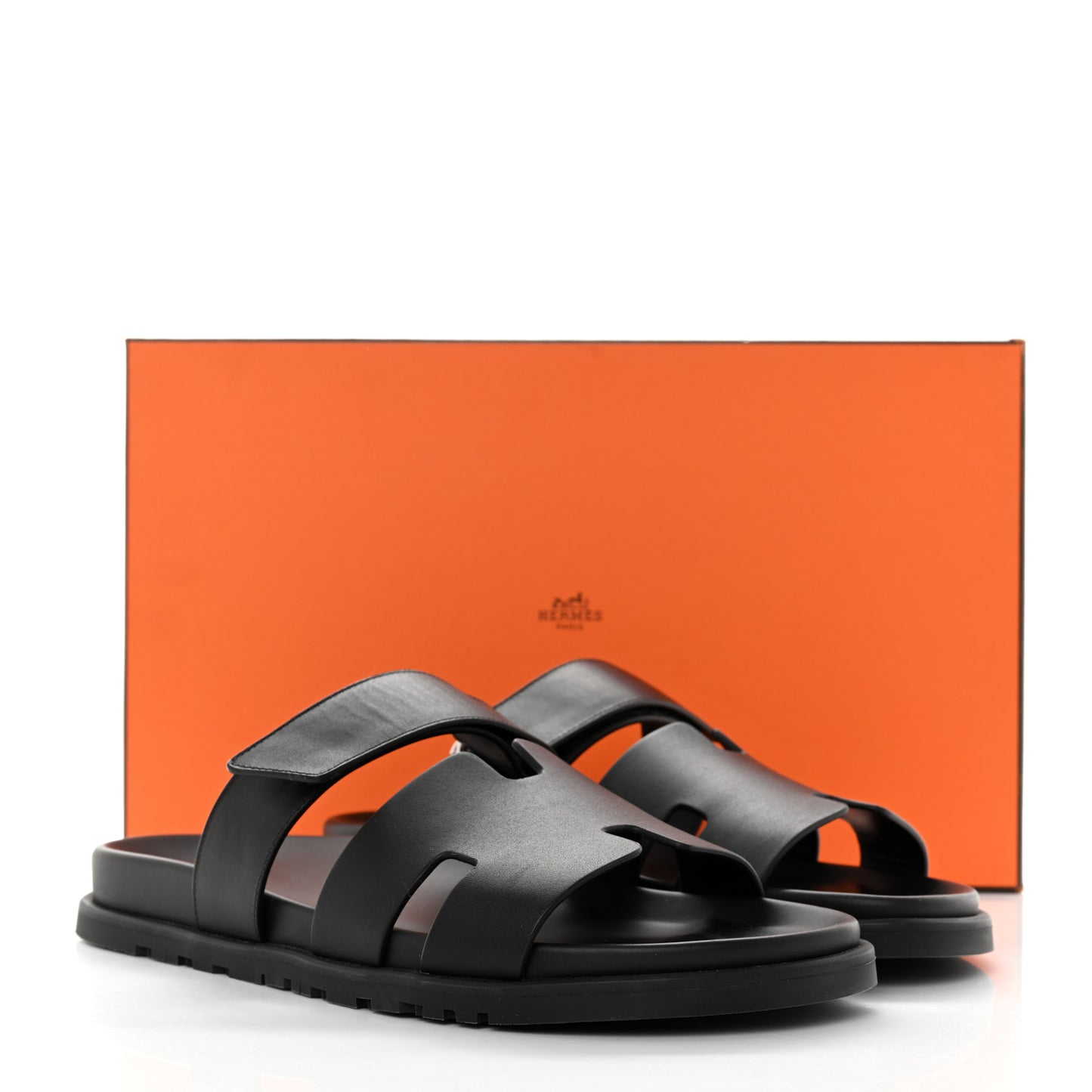 Calfskin Mens Chypre Sandals 42 Black