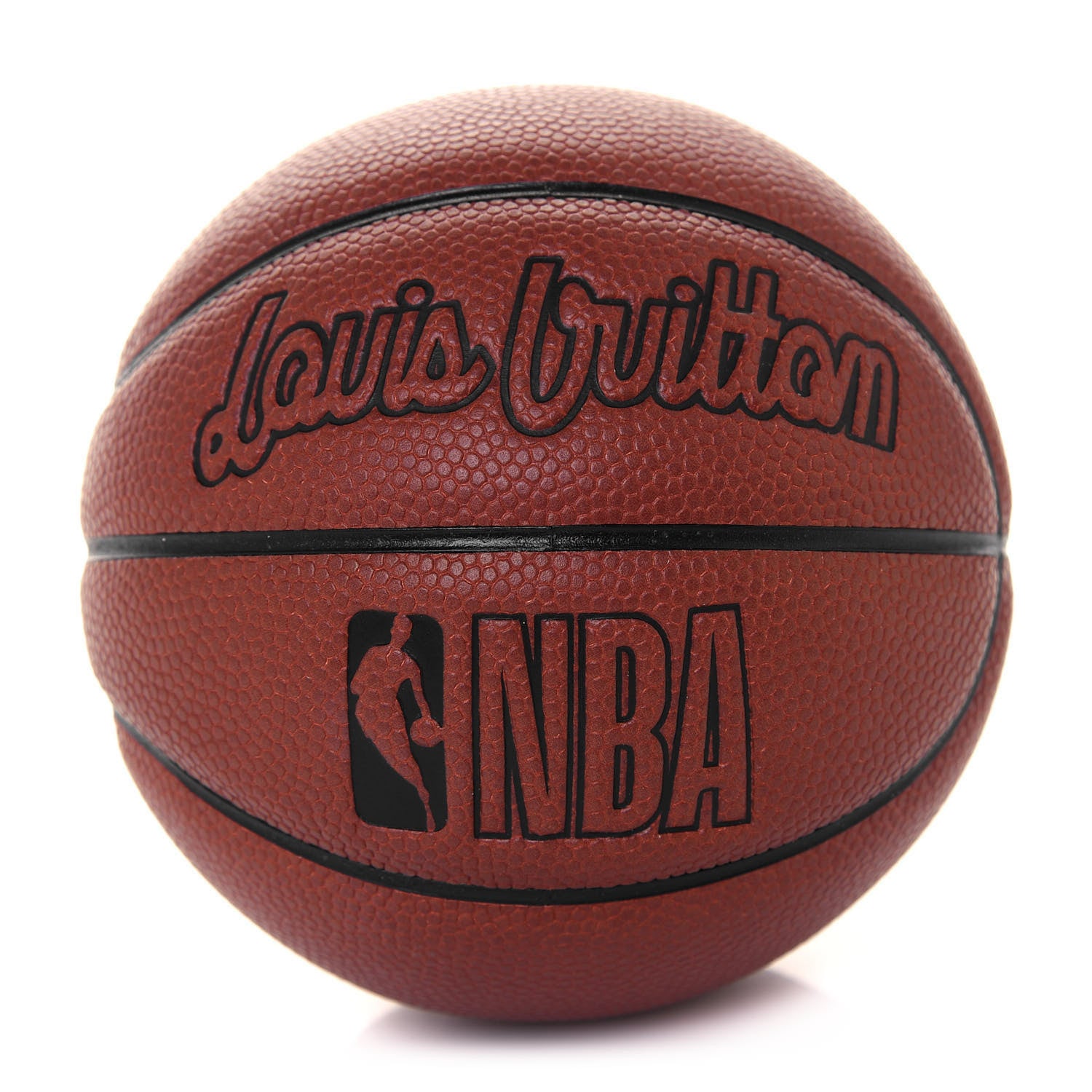 Louis Vuitton X NBA Plexiglass Monogram Basketball Hoop and Mini Basketball Transparent Gold Orange 3 of 8