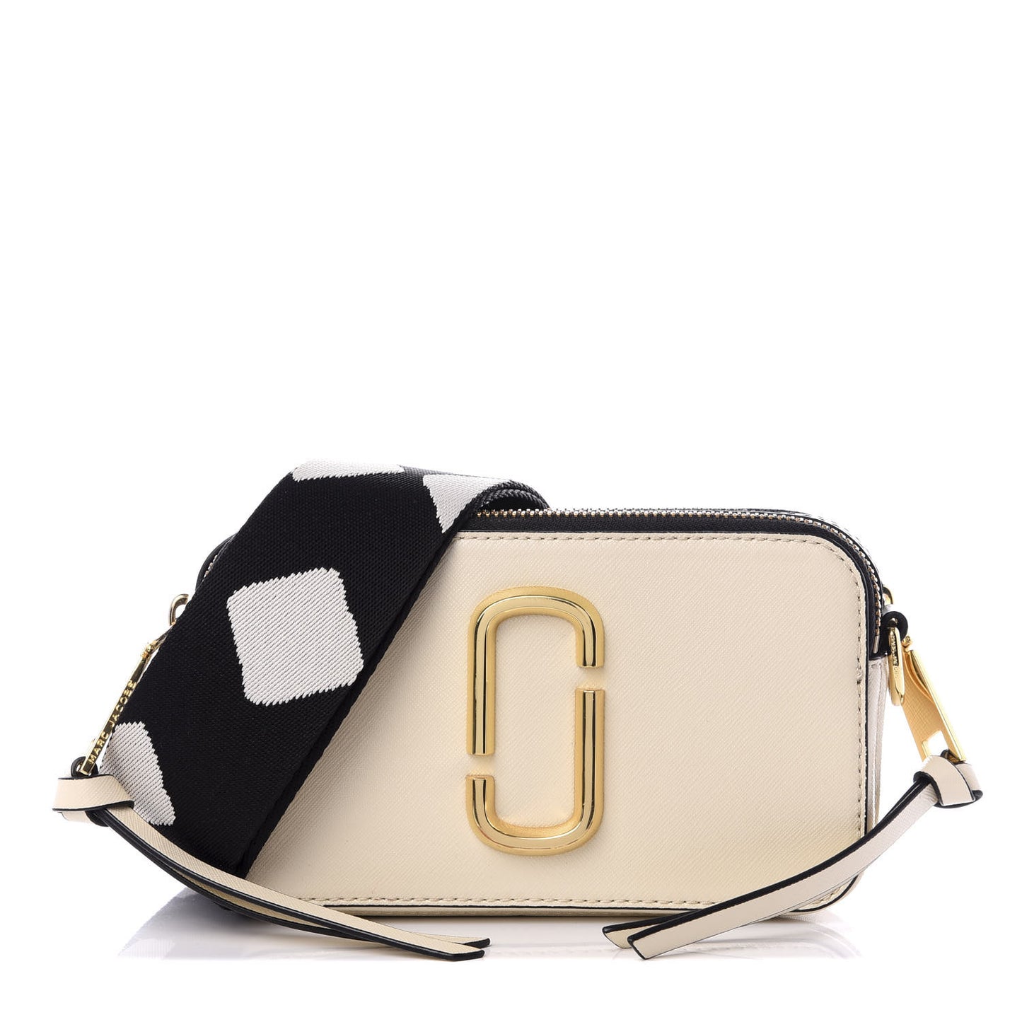 Saffiano Small Snapshot Camera Bag Cloud White Multicolor