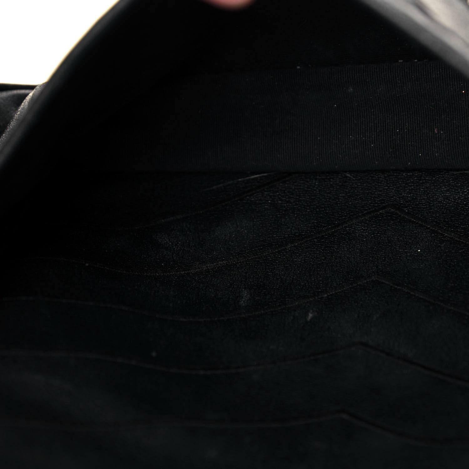 Saint Laurent Calfskin Matelasse Monogram Microstud Medium Niki Chain Satchel Black 10 of 10