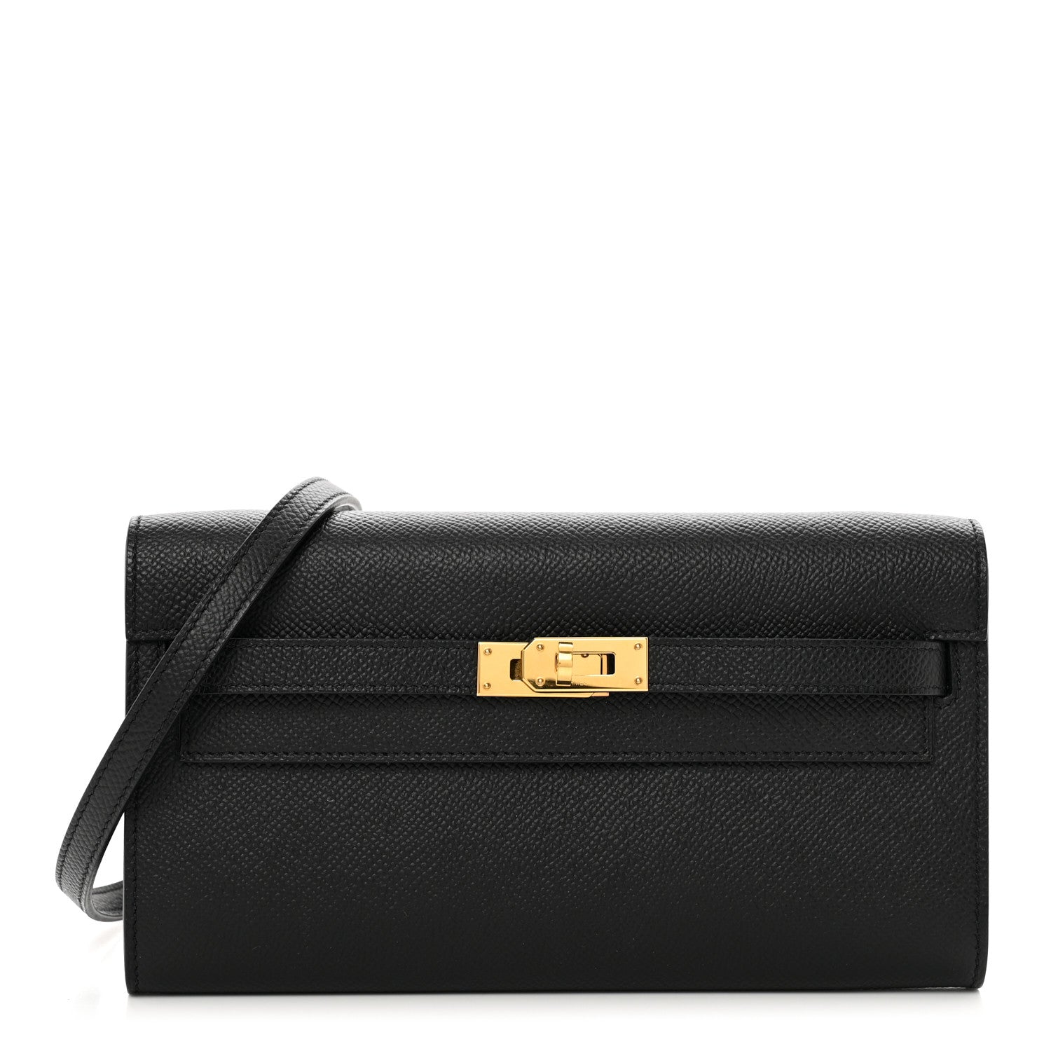 Hermes Epsom Kelly Wallet To Go Black 1 of 8