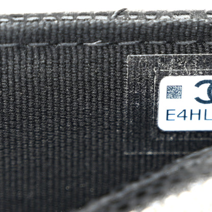 Chanel Grained Calfskin Envelope Clutch With Chain WOC Black 7 of 11