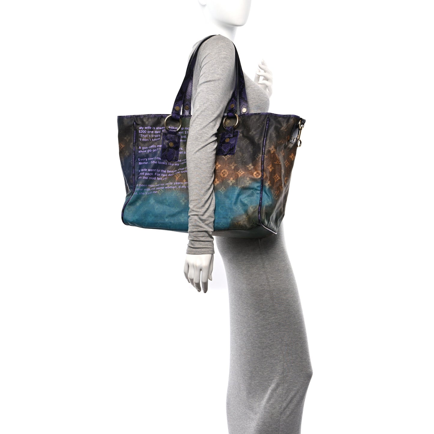 Richard Prince Monogram Karung Heartbreak Jokes Tote
