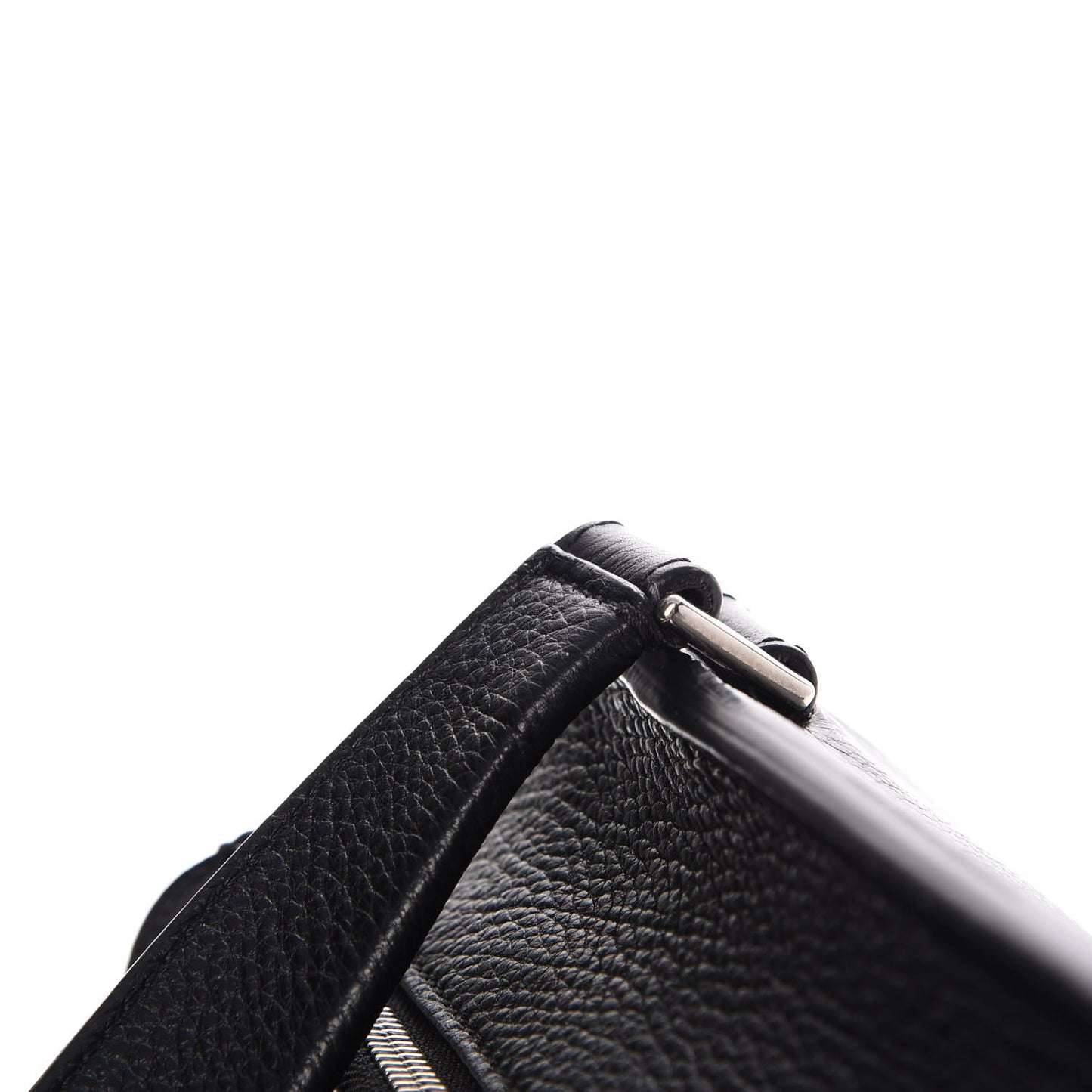 Supple Calfskin Medium Edge Shoulder Bag Black