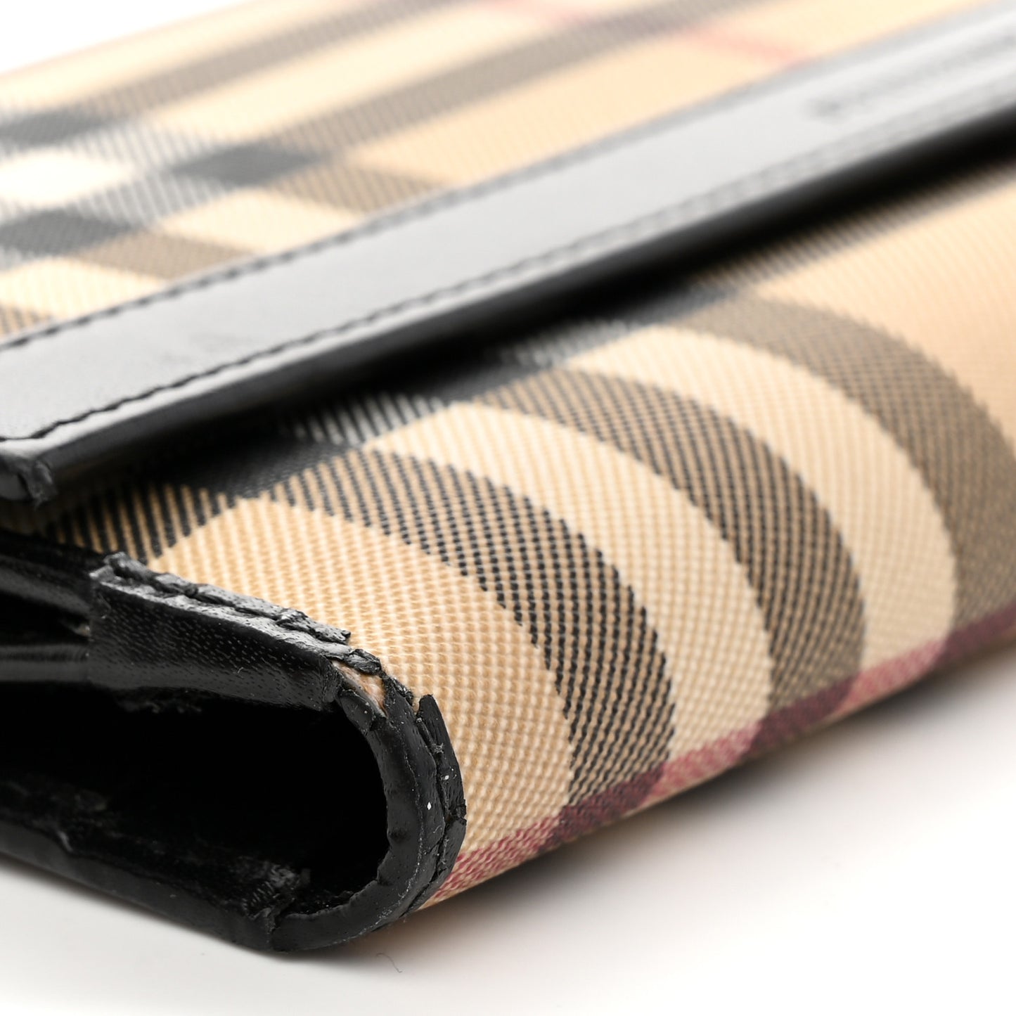House Check Continental Wallet Black