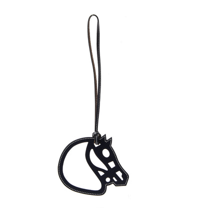 Hermes Box Paddock Cheval Horse Bag Charm Black 1 of 3