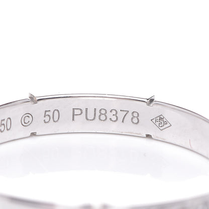 Cartier 18K White Gold Diamond Maillon Panthere Wedding Band Ring 50 5.25 6 of 6