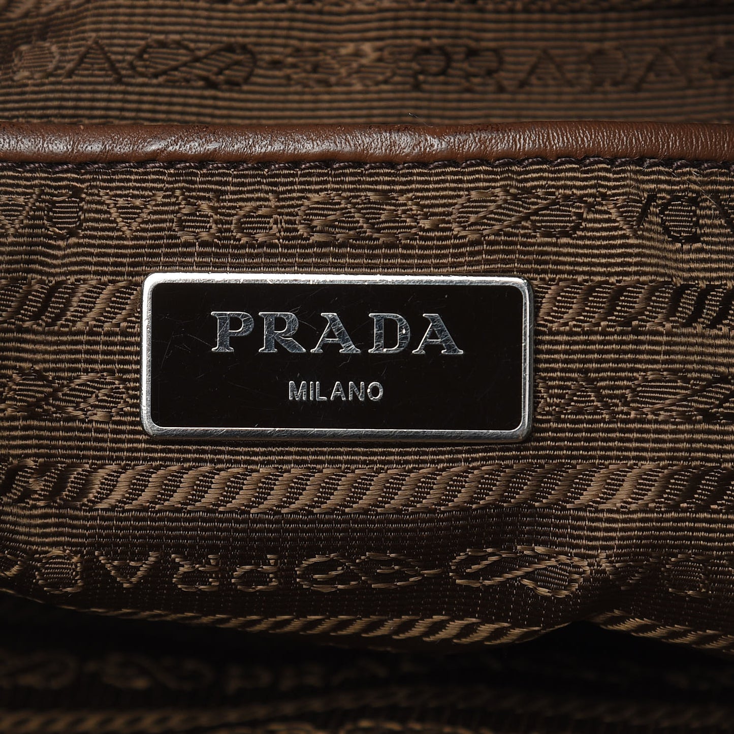 Tessuto Stampato Nylon Saffiano Check Print Tote Viola