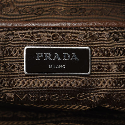 Prada Tessuto Stampato Nylon Saffiano Check Print Tote Viola 6 of 15