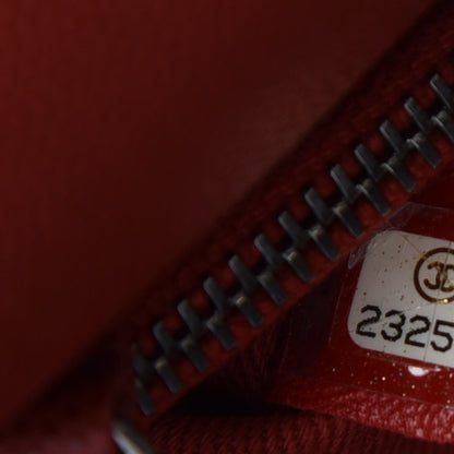 Chanel Caviar Quilted Medium Coco Handle Flap Dark Red 7 of 9