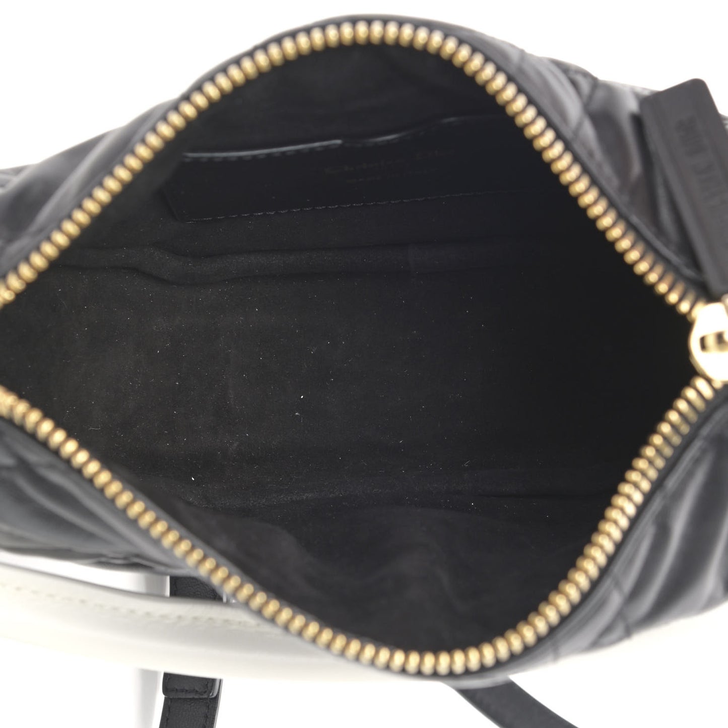 Lambskin Cannage Small Dior Vibe Hobo Bag Black