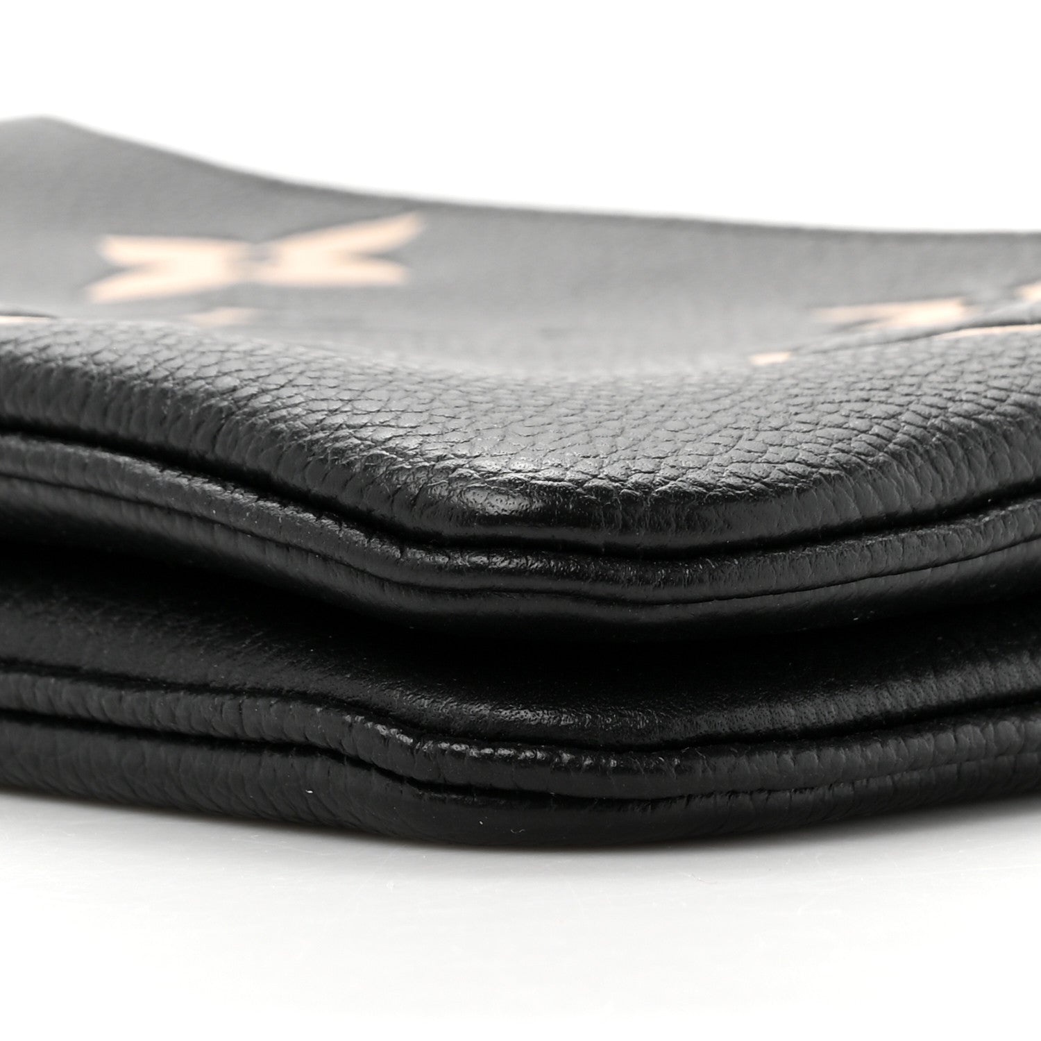 Louis Vuitton Empreinte Monogram Giant Double Zip Pochette Black Cream 10 of 12