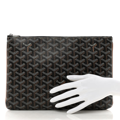 Goyard Goyardine Senat MM Pocket Black Tan 2 of 7