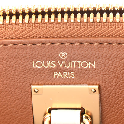 Louis Vuitton Alligator Goatskin City Steamer PM Sienna Brown White 6 of 11