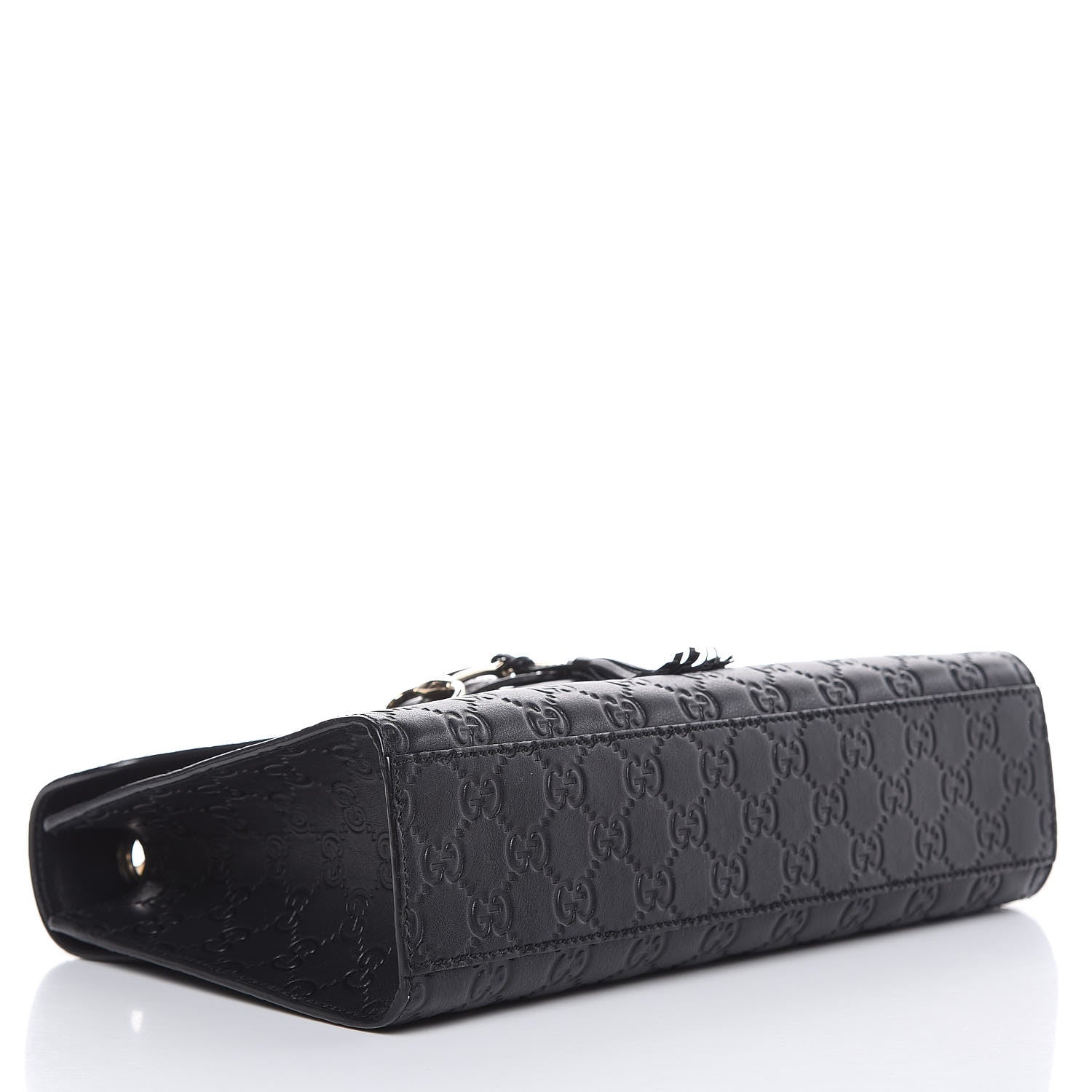 Gucci Guccissima Medium Emily Chain Shoulder Bag Black 4 of 12