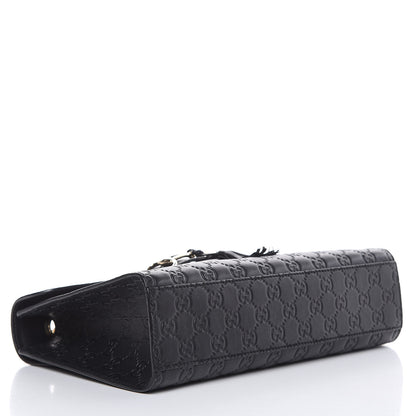 Gucci Guccissima Medium Emily Chain Shoulder Bag Black 4 of 12