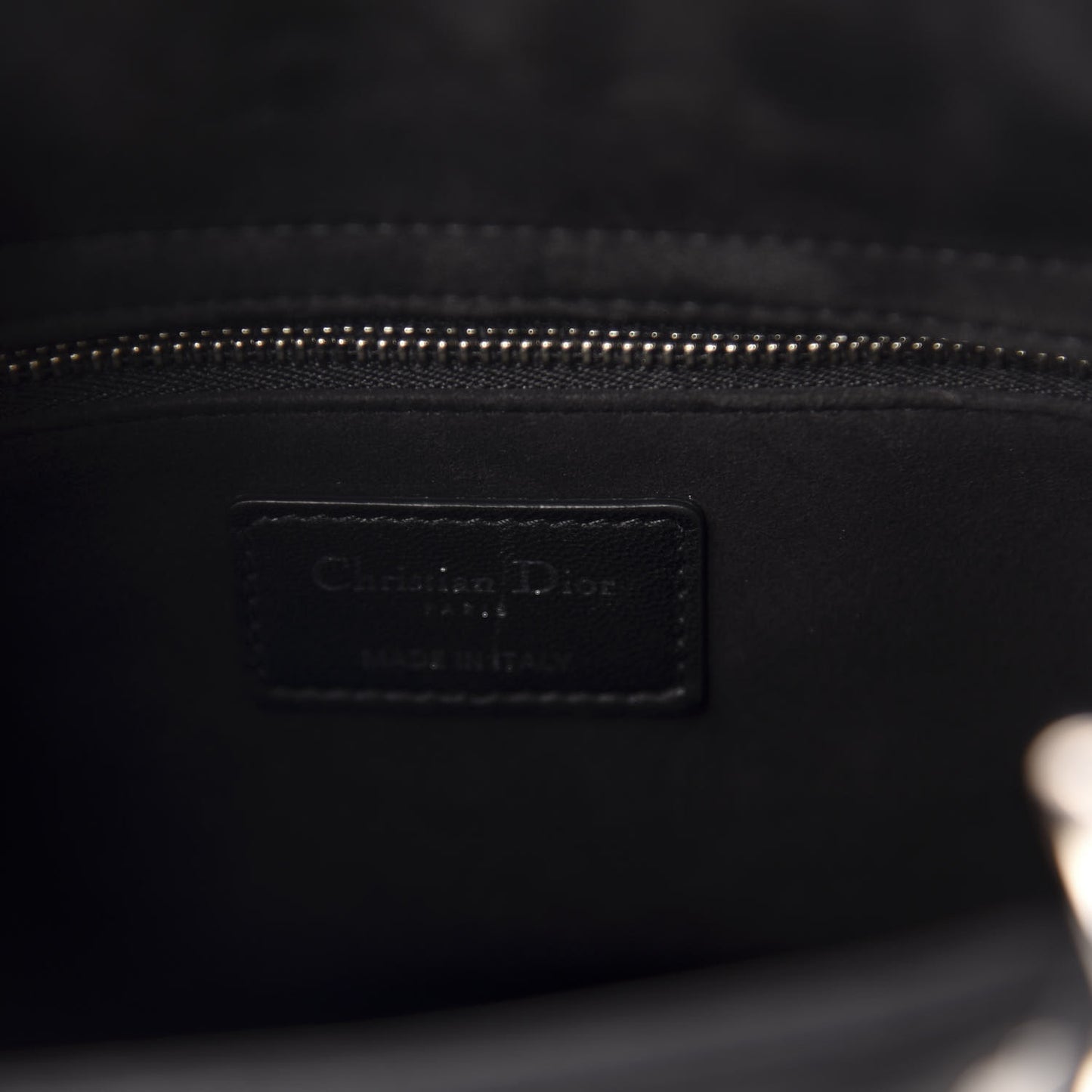 Lambskin Cannage Medium Lady Dior Black