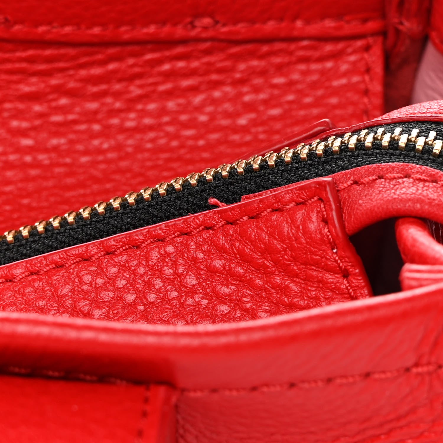 Marc Jacobs Grained Calfskin Small The Tote Bag Red 13 of 13