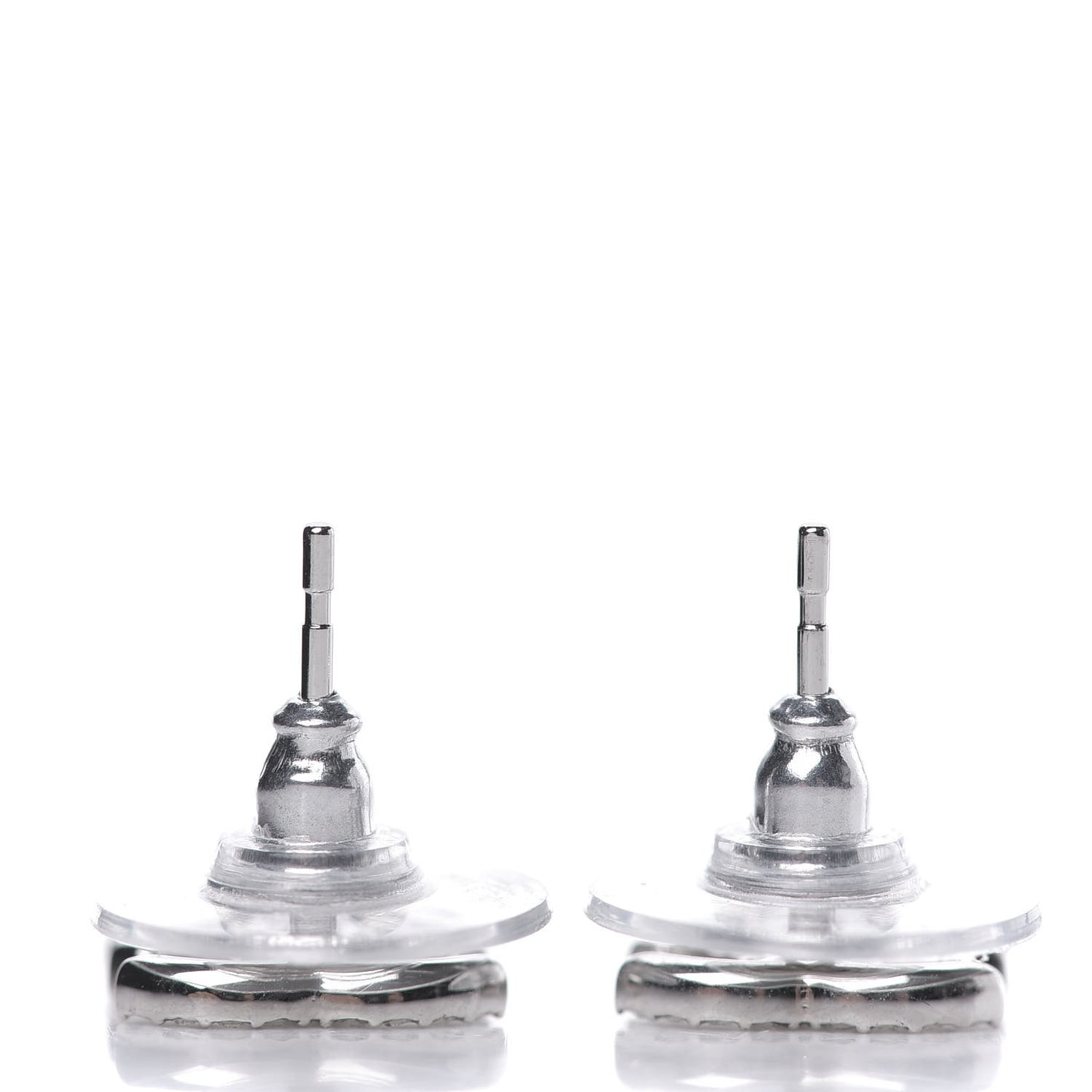 Crystal CC Star Earrings Silver