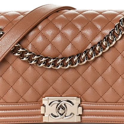 Chanel Caviar Quilted Medium Boy Flap Brown 7 of 12