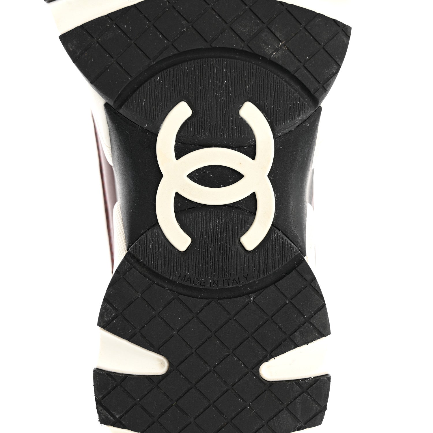 Chanel Calfskin CC Sneakers 39 Brown White Black 8 of 9